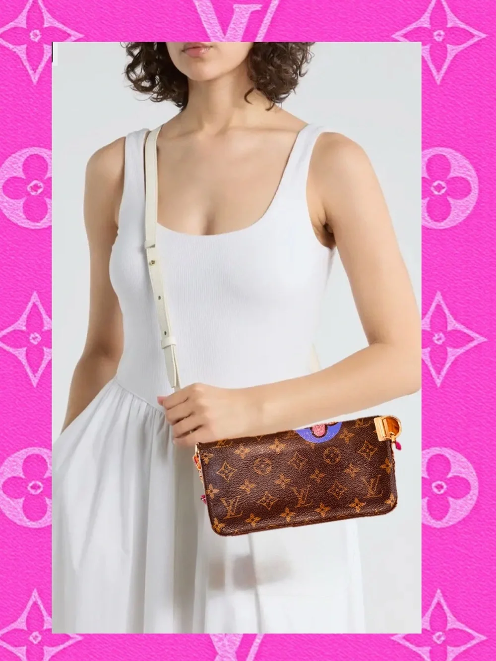 Louis Vuitton 2009 LV Monogram Insolite Wallet reinvented Crossbody vintage